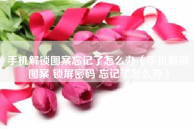 手机解锁图案忘记了怎么办（手机解锁图案 锁屏密码 忘记了怎么办）