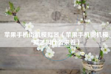 苹果手机街机模拟器（苹果手机街机模拟器叫什么来着）