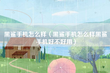 黑鲨手机怎么样（黑鲨手机怎么样黑鲨手机好不好用）
