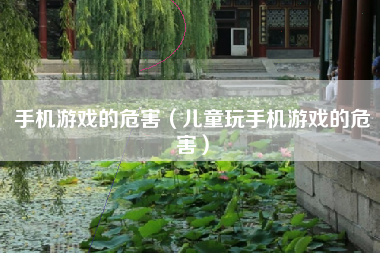 手机游戏的危害（儿童玩手机游戏的危害）