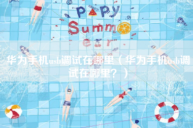 华为手机usb调试在哪里（华为手机usb调试在哪里？）