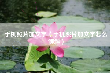 手机照片加文字（手机照片加文字怎么倾斜）