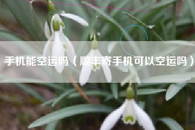 手机能空运吗（顺丰寄手机可以空运吗）