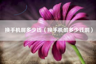 换手机屏多少钱（换手机屏多少钱啊）