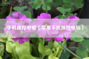 手机操控电脑（苹果手机操控电脑）