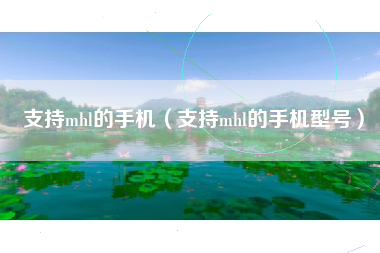支持mhl的手机（支持mhl的手机型号）