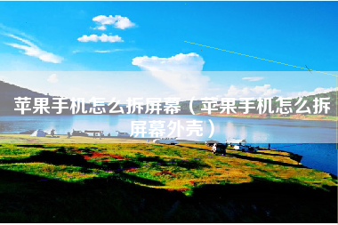 苹果手机怎么拆屏幕（苹果手机怎么拆屏幕外壳）