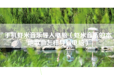 手机虾米音乐导入电脑（虾米音乐的本地歌曲怎样导到电脑）