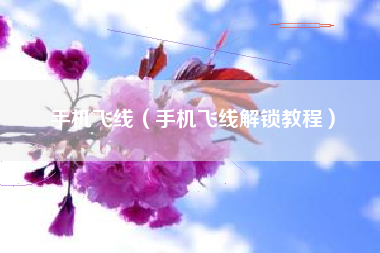 手机飞线（手机飞线解锁教程）
