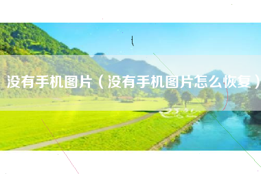 没有手机图片（没有手机图片怎么恢复）