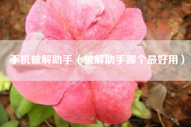 手机破解助手（破解助手哪个最好用）