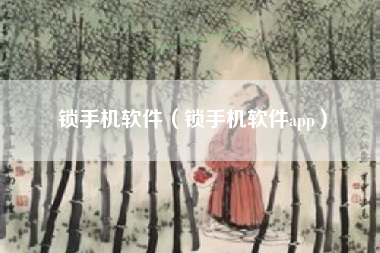 锁手机软件（锁手机软件app）