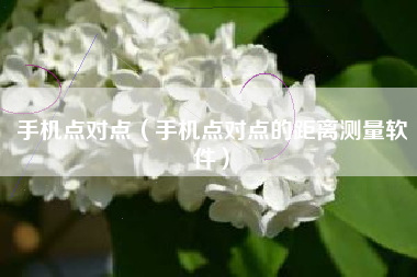 手机点对点（手机点对点的距离测量软件）