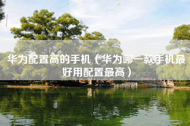 华为配置高的手机（华为哪一款手机最好用配置最高）