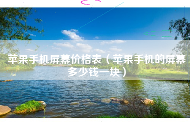 苹果手机屏幕价格表（苹果手机的屏幕多少钱一块）