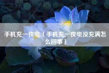 手机充一夜电（手机充一夜电没充满怎么回事）