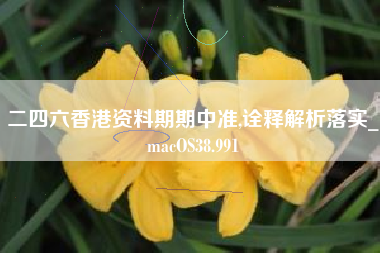 二四六香港资料期期中准,诠释解析落实_macOS38.991