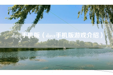 dayz手机版（dayz手机版游戏介绍）