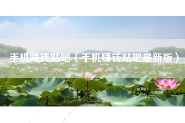 手机赚钱贴吧（手机赚钱贴吧最新版）
