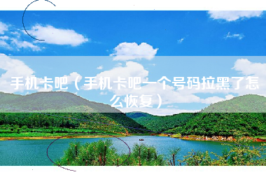 手机卡吧（手机卡吧一个号码拉黑了怎么恢复）