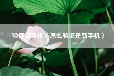 验证新手机（怎么验证是新手机）