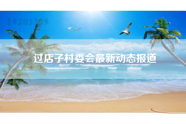 过店子村委会最新动态报道