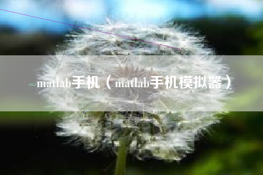 matlab手机（matlab手机模拟器）