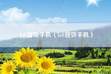 hifi音质手机（hifi音效手机）