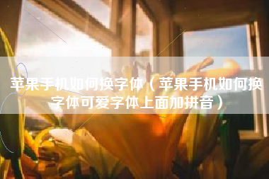 苹果手机如何换字体（苹果手机如何换字体可爱字体上面加拼音）