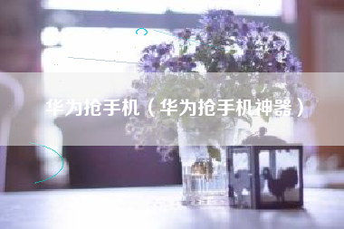 华为抢手机（华为抢手机神器）