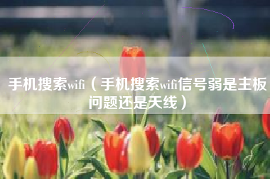 手机搜索wifi（手机搜索wifi信号弱是主板问题还是天线）