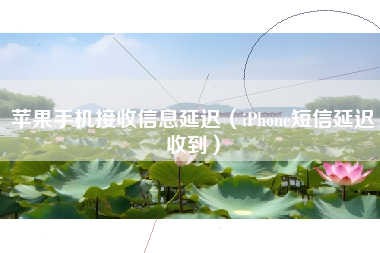 苹果手机接收信息延迟（iPhone短信延迟收到）