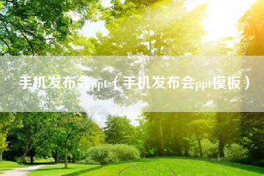手机发布会ppt（手机发布会ppt模板）