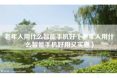 老年人用什么智能手机好（老年人用什么智能手机好用又实惠）