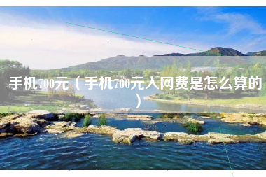 手机700元（手机700元入网费是怎么算的）