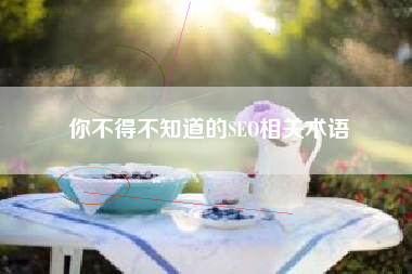 你不得不知道的SEO相关术语