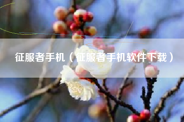 征服者手机（征服者手机软件下载）