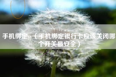 手机绑定yy（手机绑定银行卡应该关闭哪个开关最安全）