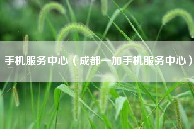 手机服务中心（成都一加手机服务中心）
