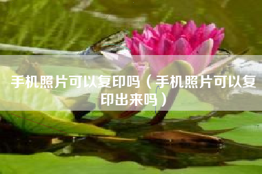手机照片可以复印吗（手机照片可以复印出来吗）