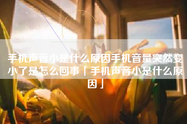 手机声音小是什么原因手机音量突然变小了是怎么回事「手机声音小是什么原因」
