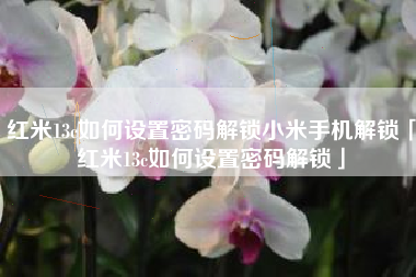 红米13c如何设置密码解锁小米手机解锁「红米13c如何设置密码解锁」