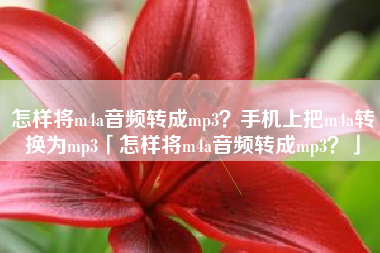 怎样将m4a音频转成mp3？手机上把m4a转换为mp3「怎样将m4a音频转成mp3？」