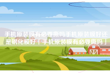 手机原装膜有必要撕吗手机原装膜好还是钢化膜好「手机原装膜有必要撕吗」