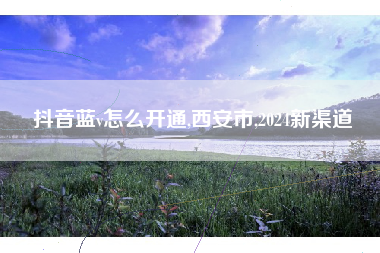 抖音蓝v怎么开通,西安市,2024新渠道