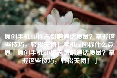 原创手机HD标志影响通话质量？掌握这些技巧，轻松关闭！手机hd图标什么意思「原创手机HD标志影响通话质量？掌握这些技巧，轻松关闭！」
