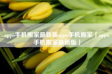 oppo手机搬家最新版oppo手机搬家「oppo手机搬家最新版」