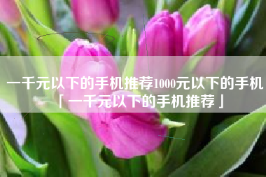 一千元以下的手机推荐1000元以下的手机「一千元以下的手机推荐」