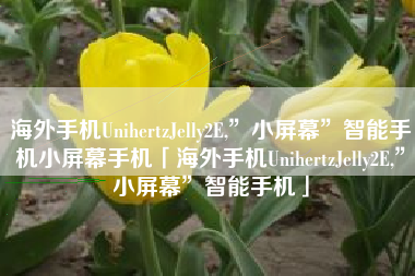 海外手机UnihertzJelly2E,”小屏幕”智能手机小屏幕手机「海外手机UnihertzJelly2E,”小屏幕”智能手机」