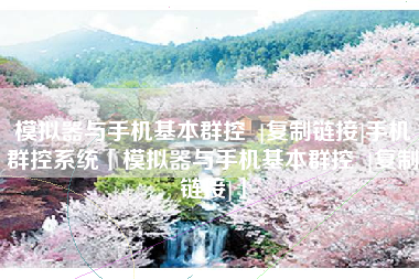模拟器与手机基本群控  [复制链接]手机群控系统「模拟器与手机基本群控  [复制链接]」